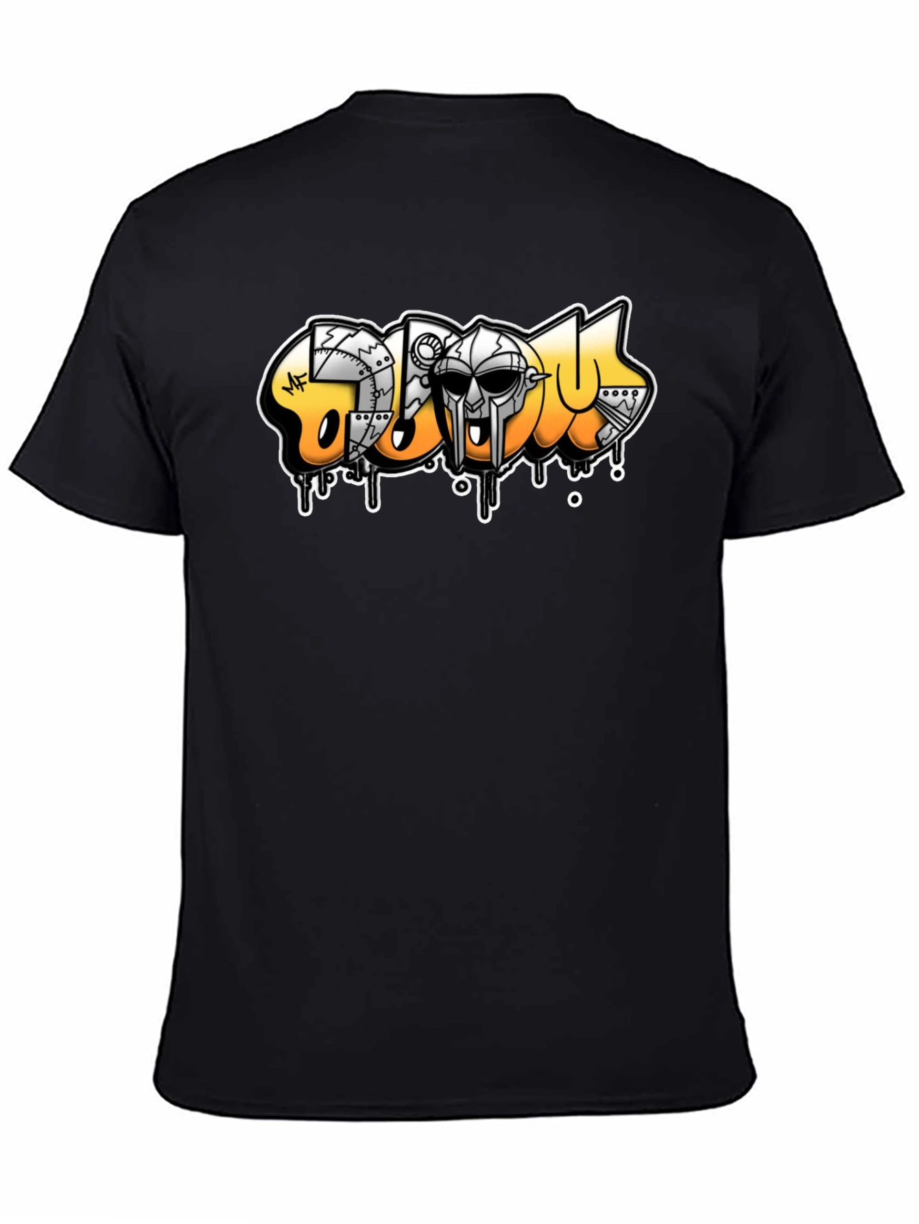 MF DOOM Graffiti Art Black T-Shirt