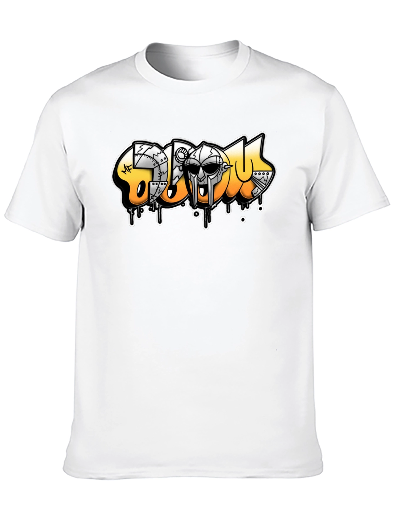 MF DOOM Graffiti Art Black T-Shirt