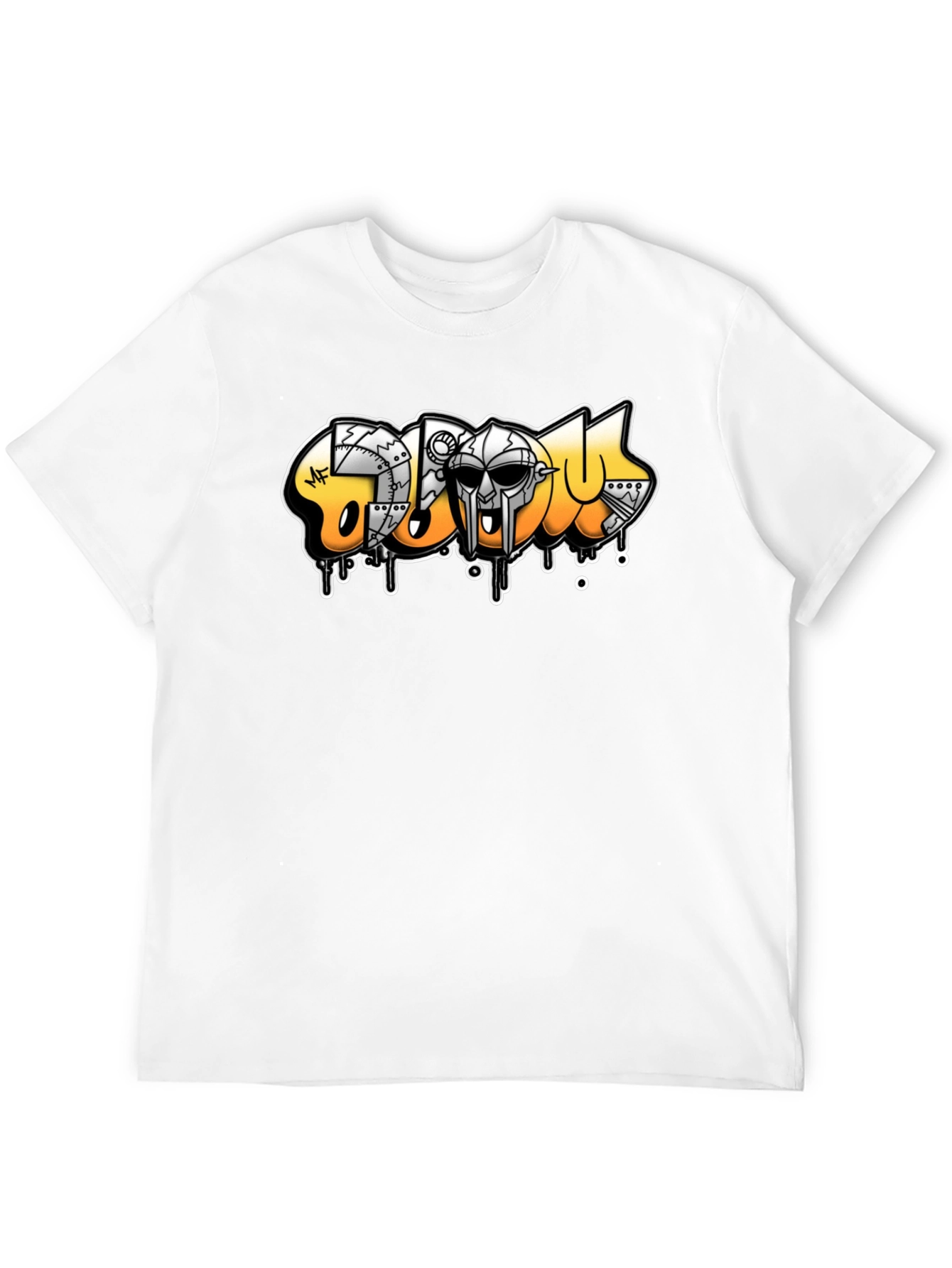 MF DOOM Graffiti Art Black T-Shirt