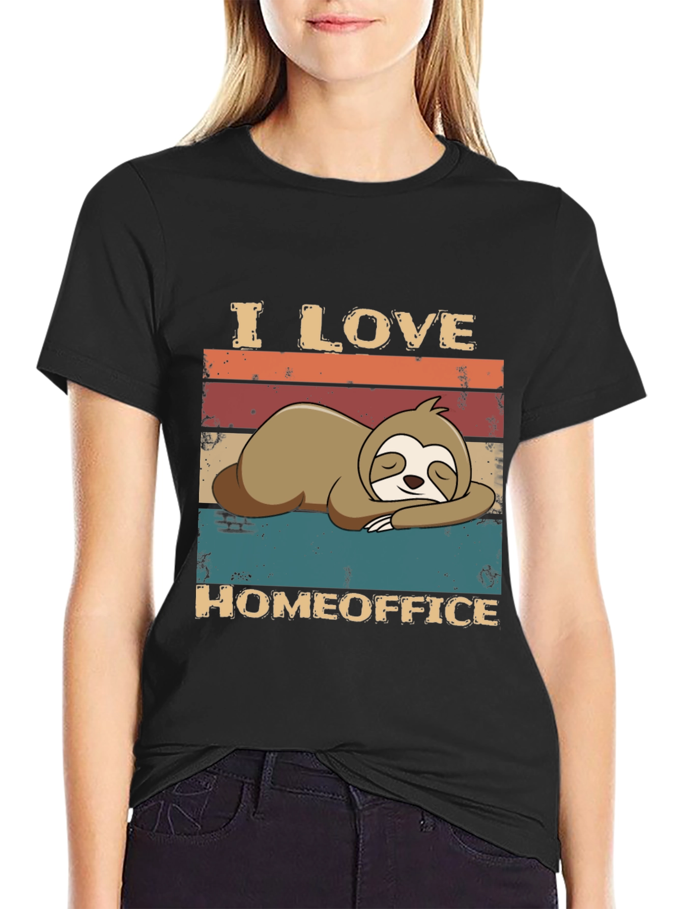 I Love Homeoffice Sloth T-Shirt