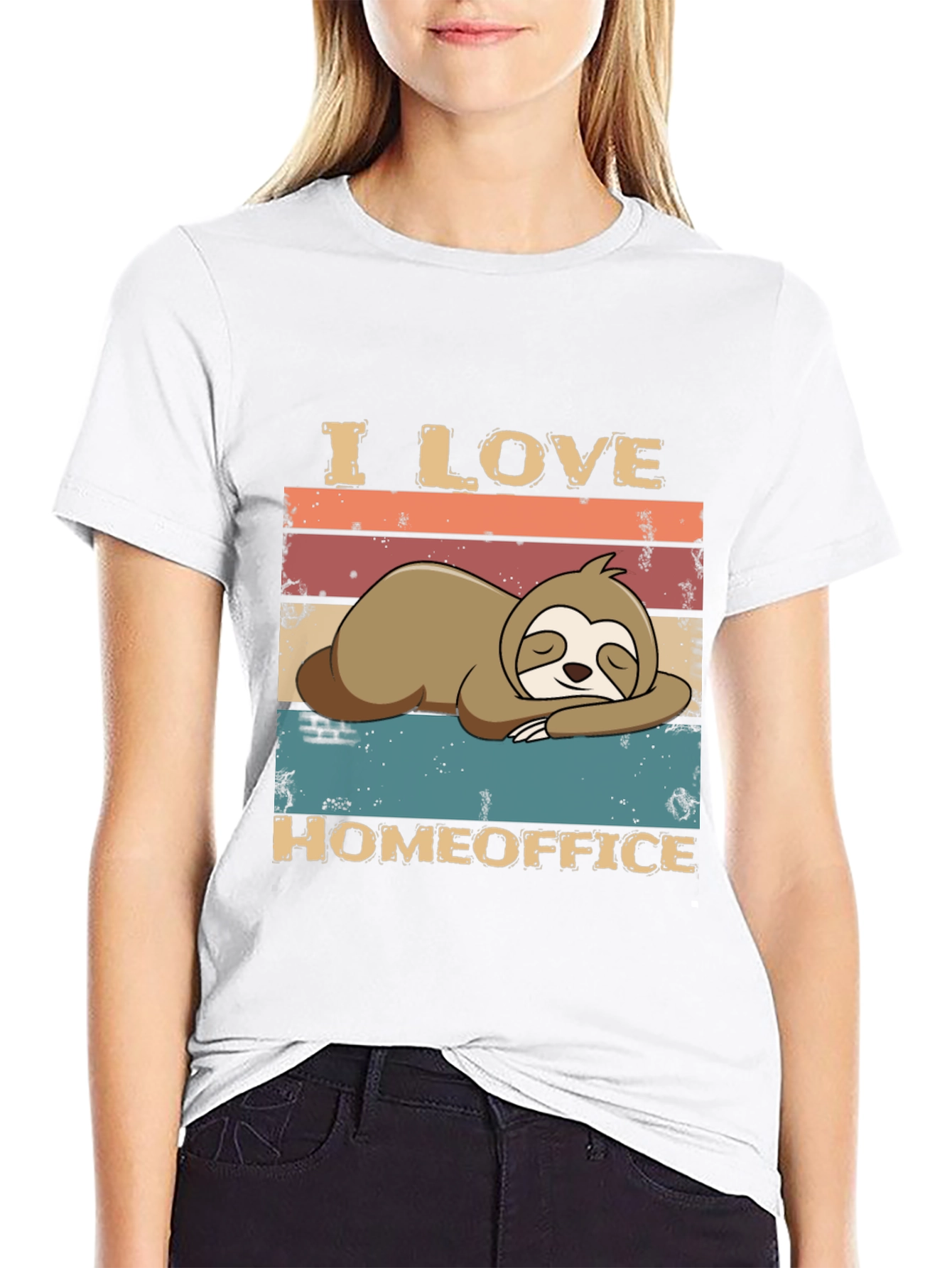 I Love Homeoffice Sloth T-Shirt