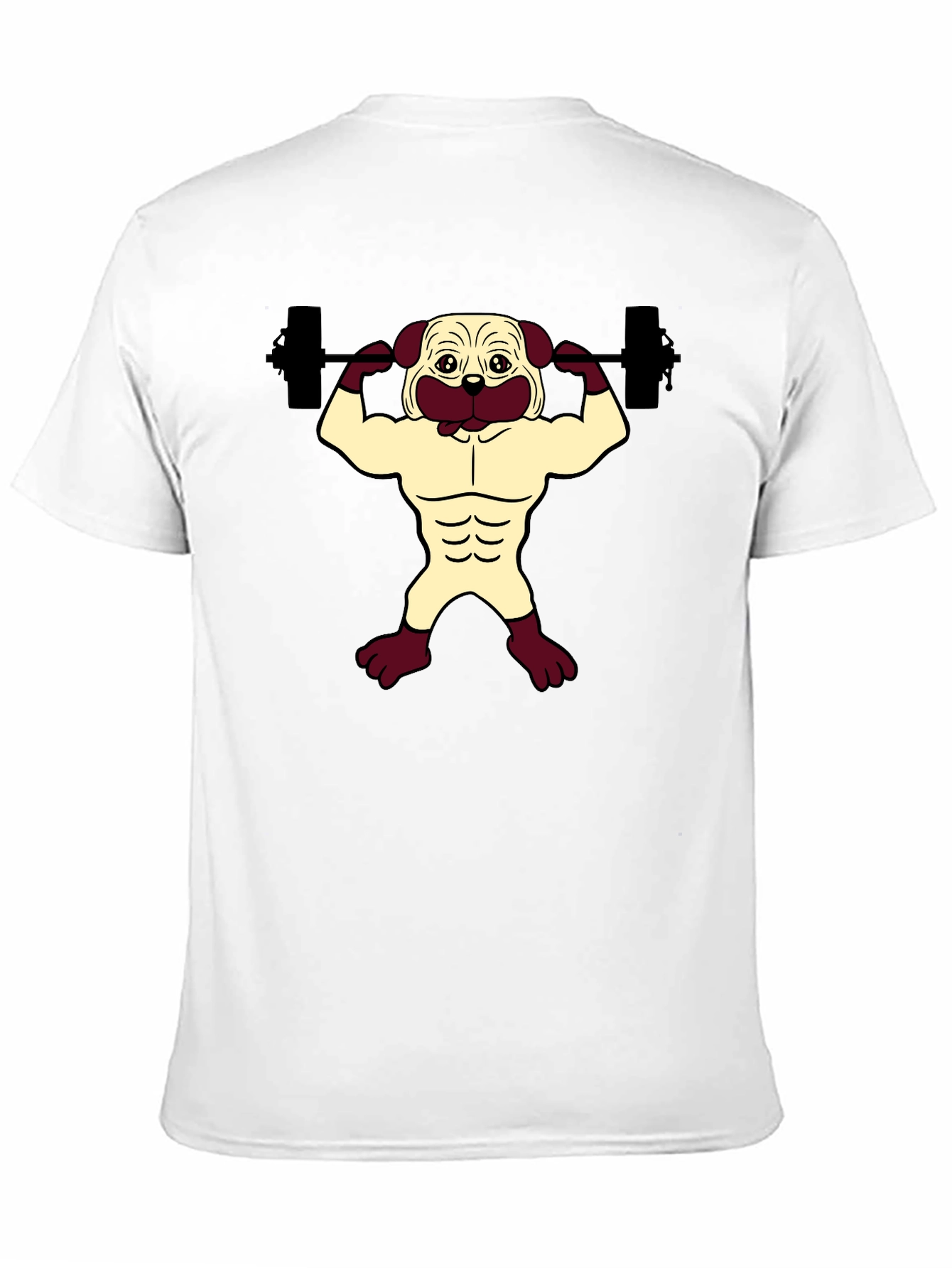 Pug Gym Black T-Shirt