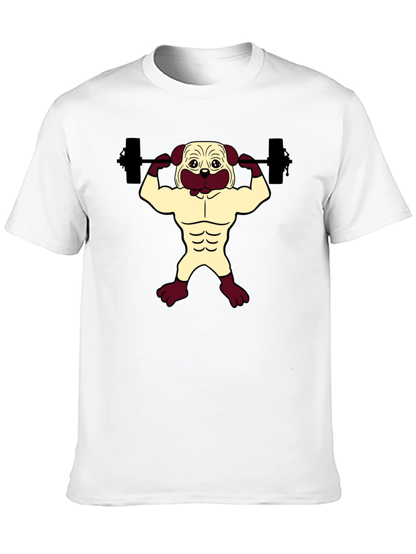 Pug Gym Black T-Shirt