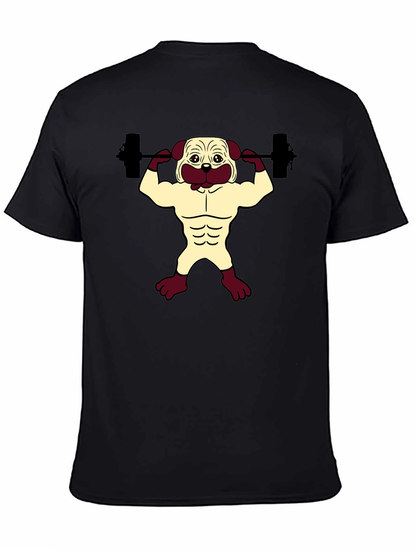 Pug Gym Black T-Shirt