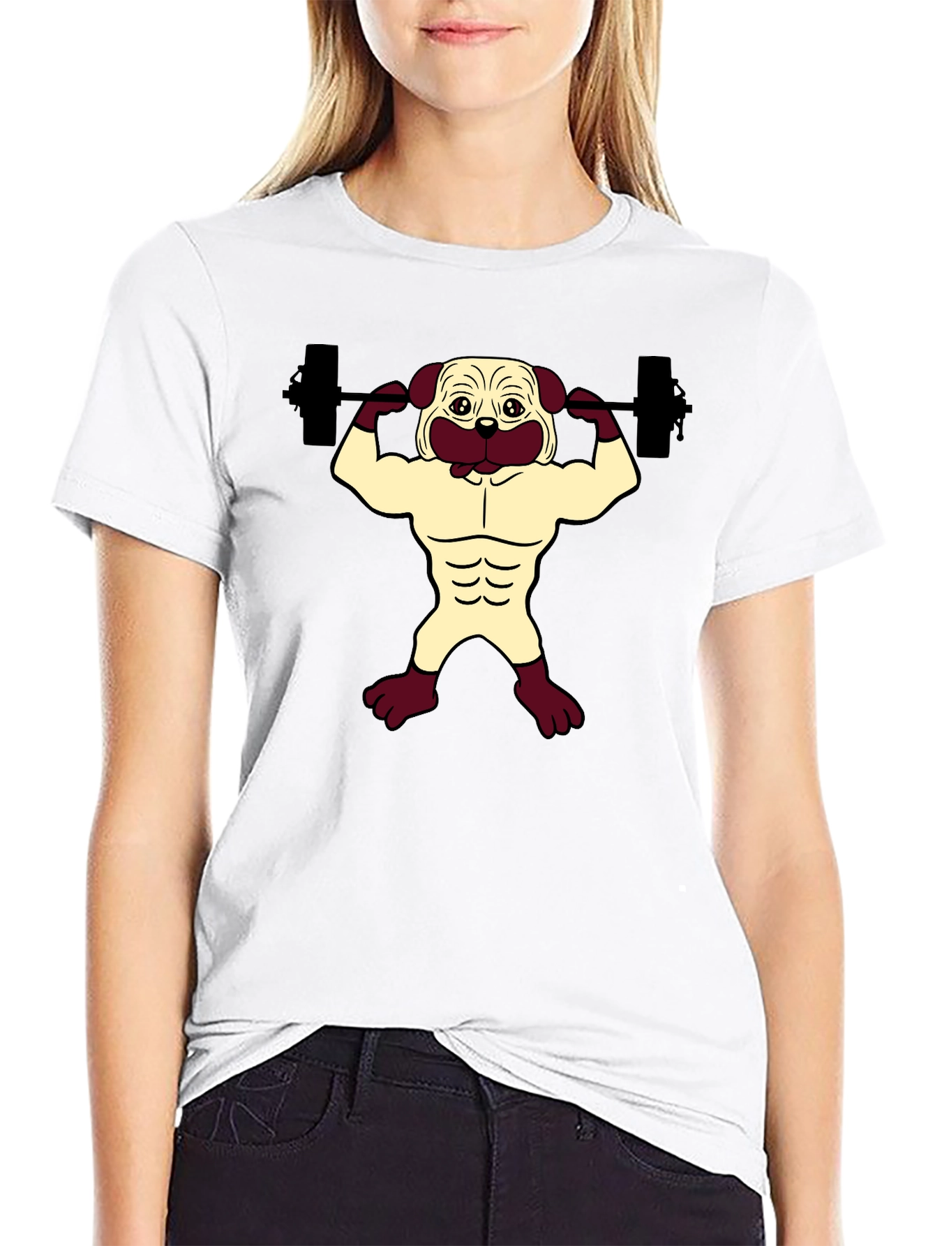 Pug Gym Black T-Shirt