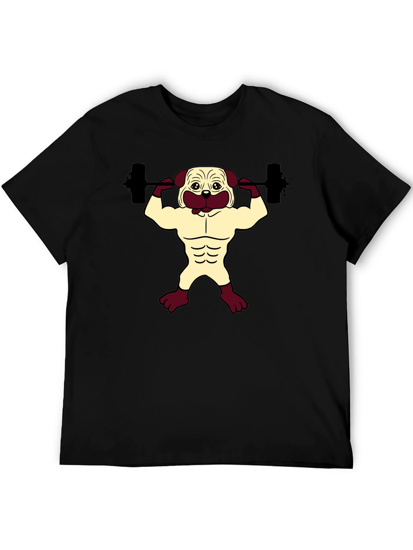 Pug Gym Black T-Shirt