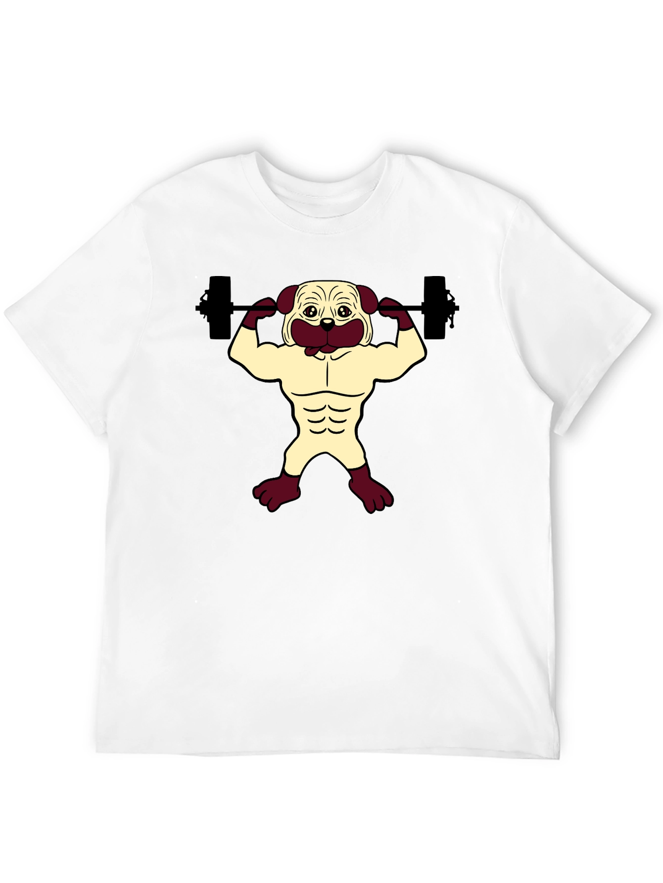 Pug Gym Black T-Shirt