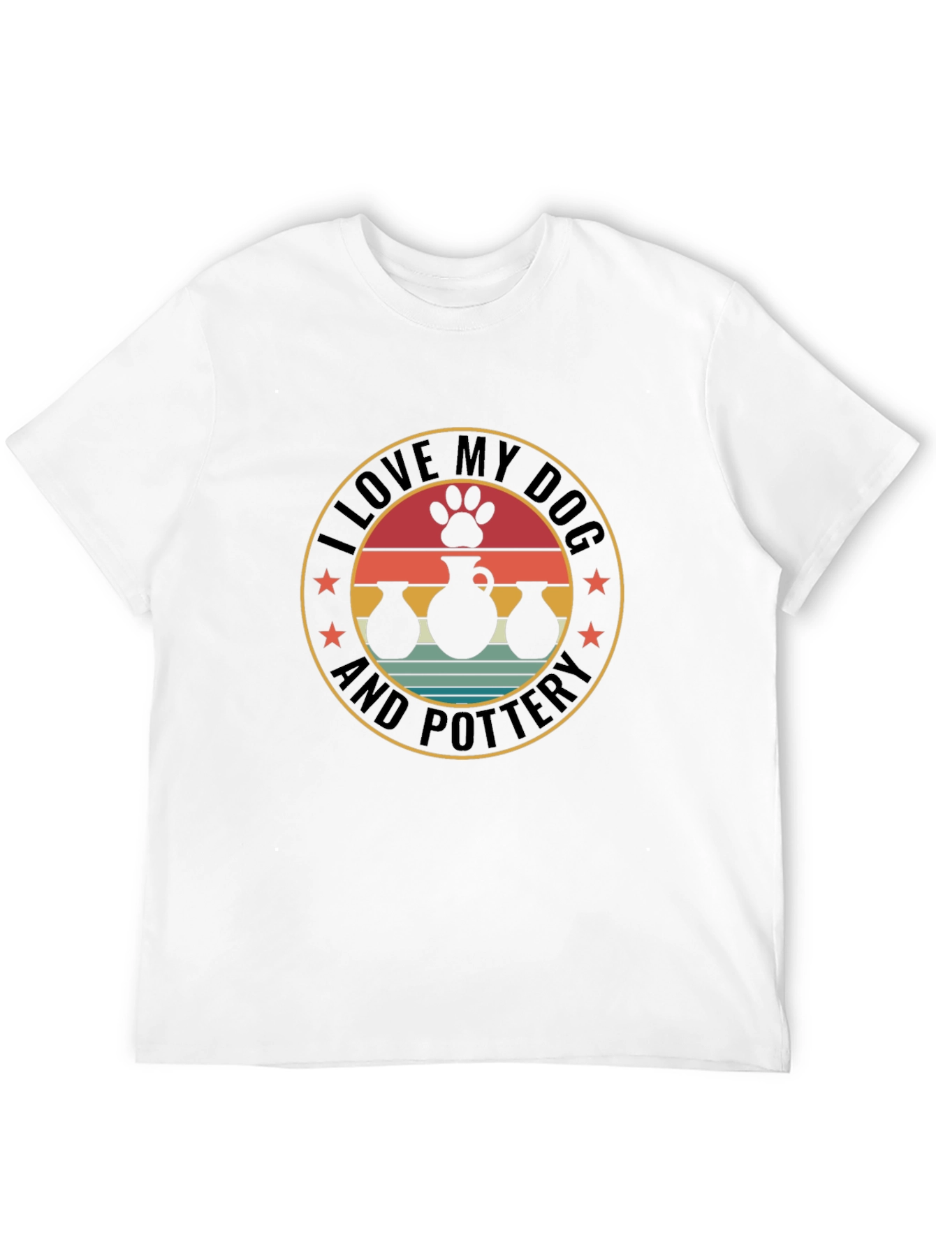 I Love My Dog and Pottery T-Shirt