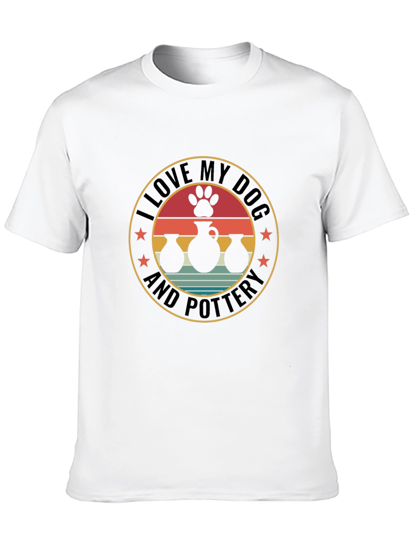 I Love My Dog and Pottery T-Shirt