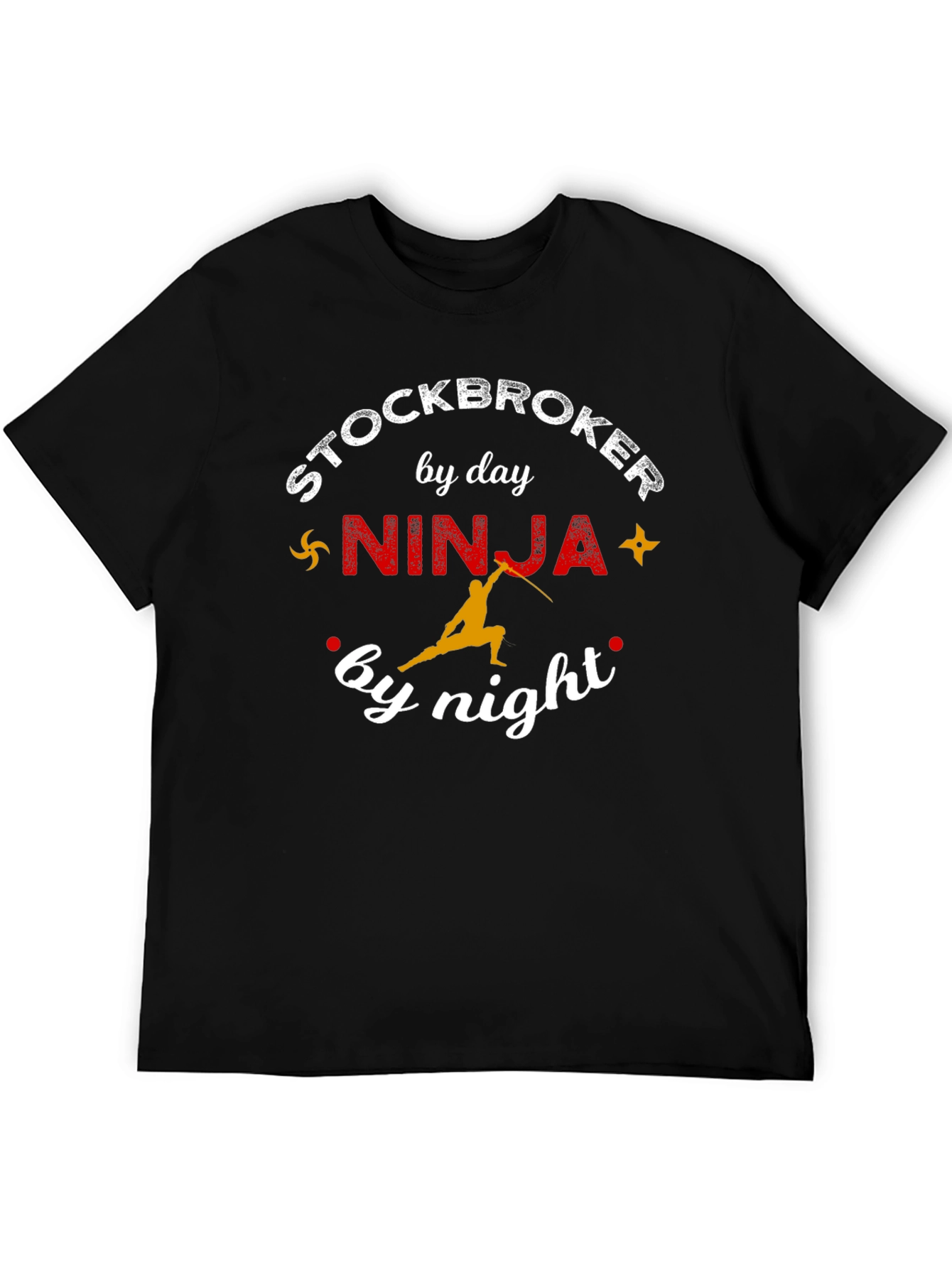 Stockbroker Ninja T-Shirt - Funny Day & Night Tee