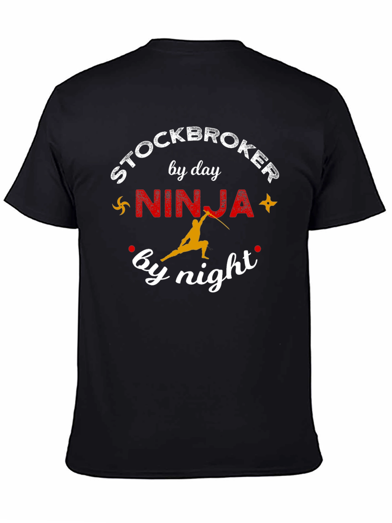 Stockbroker Ninja T-Shirt - Funny Day & Night Tee