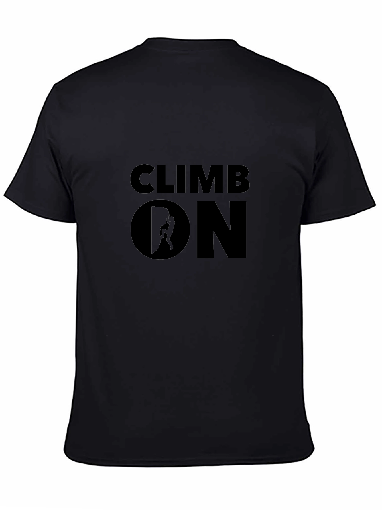 Climb On Graphic T-Shirt - Black Crew Neck Tee