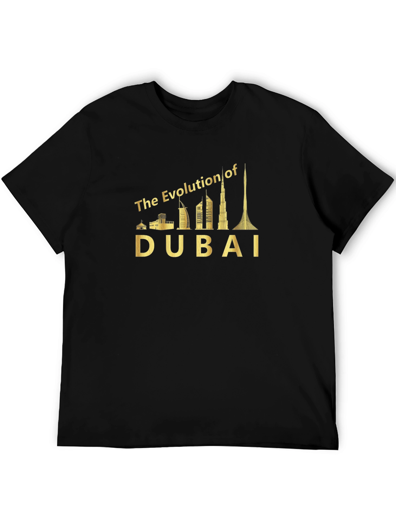 Dubai Evolution T-Shirt - Cityscape Graphic Tee