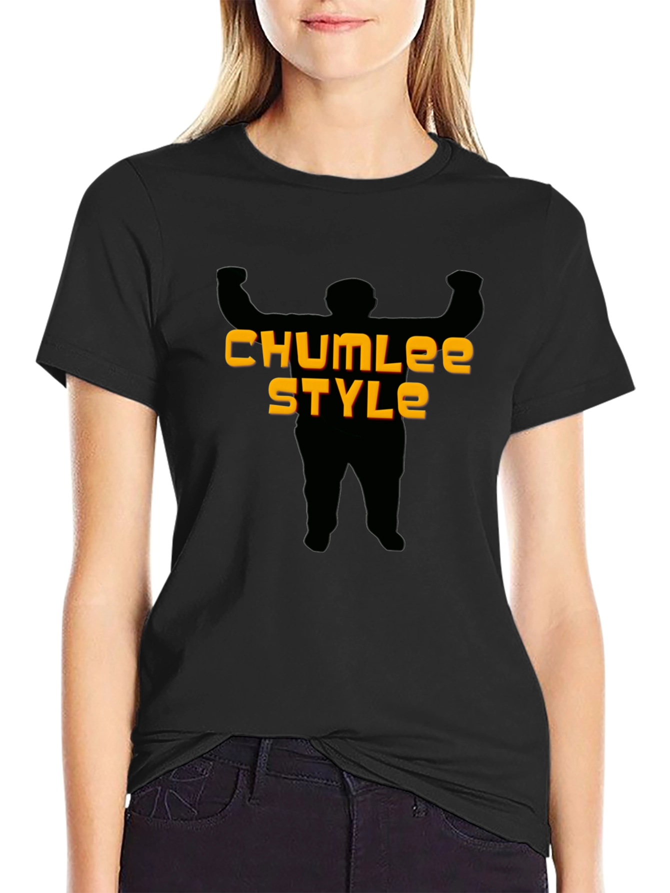 Chumlee Style Black Graphic T-Shirt
