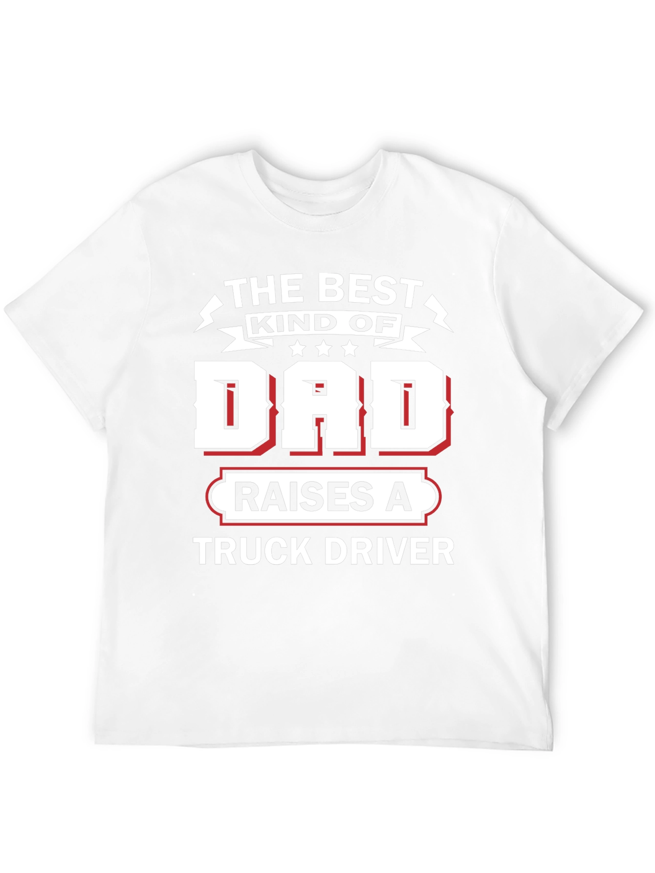 Best Kind of Dad Truck Driver Black Graphic Tee