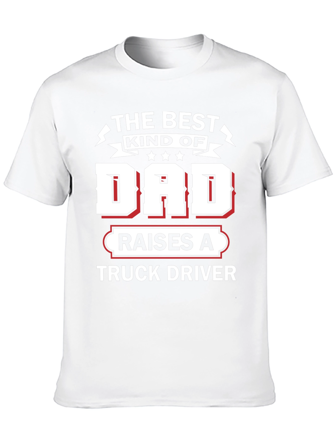 Best Kind of Dad Truck Driver Black Graphic Tee