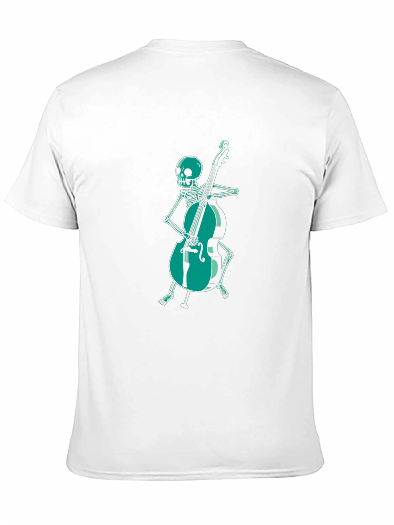 Skeleton Cellist Graphic Tee