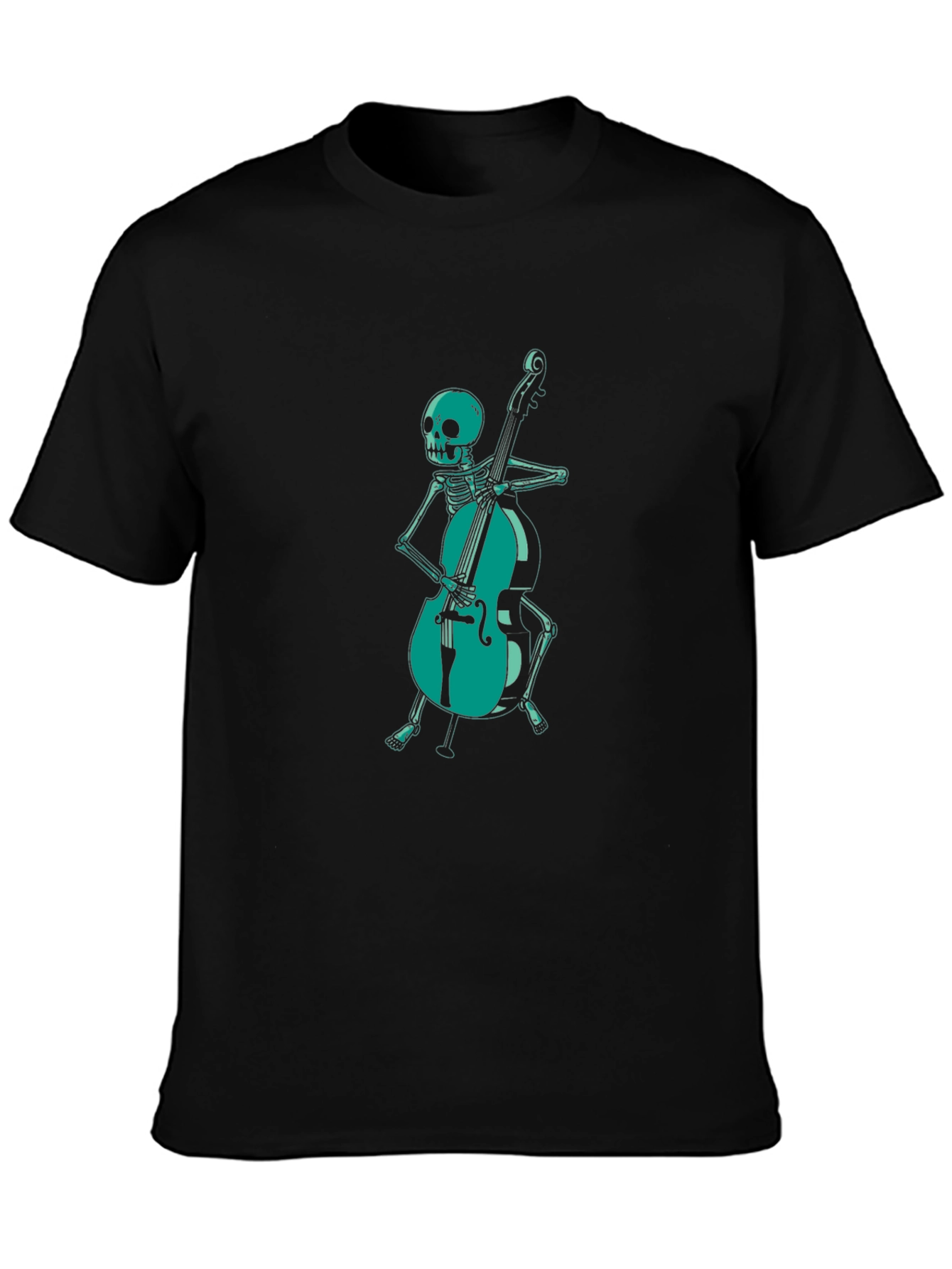Skeleton Cellist Graphic Tee