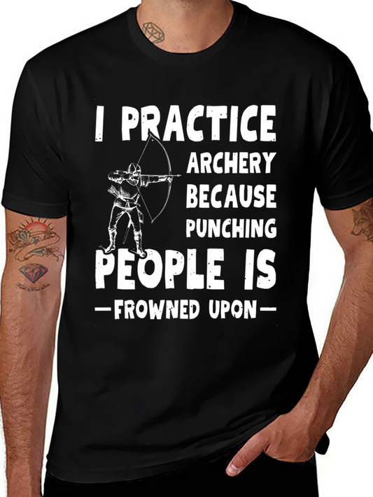 Archery Practice Funny Graphic Tee