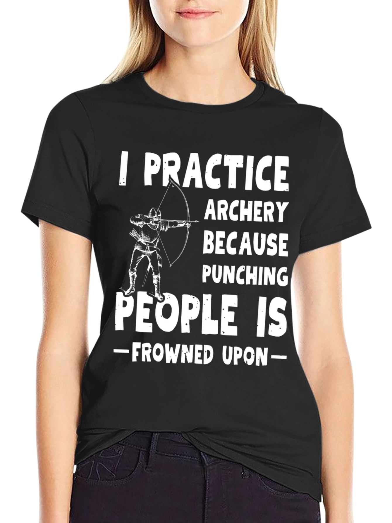 Archery Practice Funny Graphic Tee