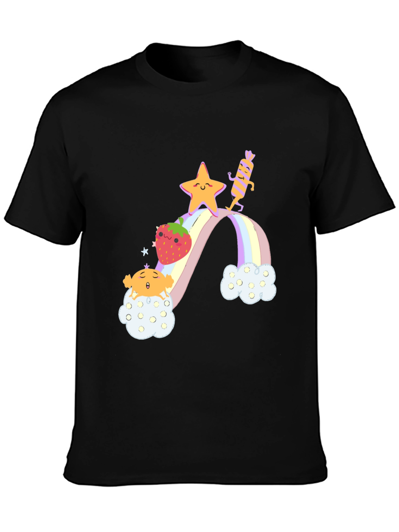 Rainbow Cloud Cartoon T-Shirt