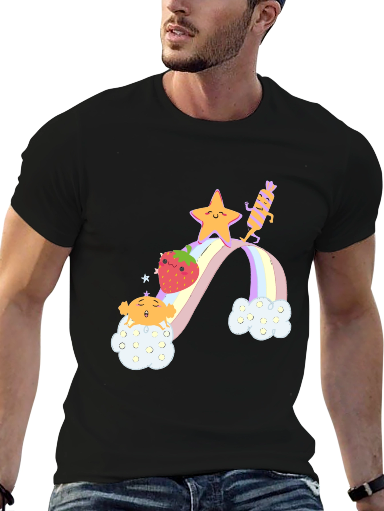 Rainbow Cloud Cartoon T-Shirt