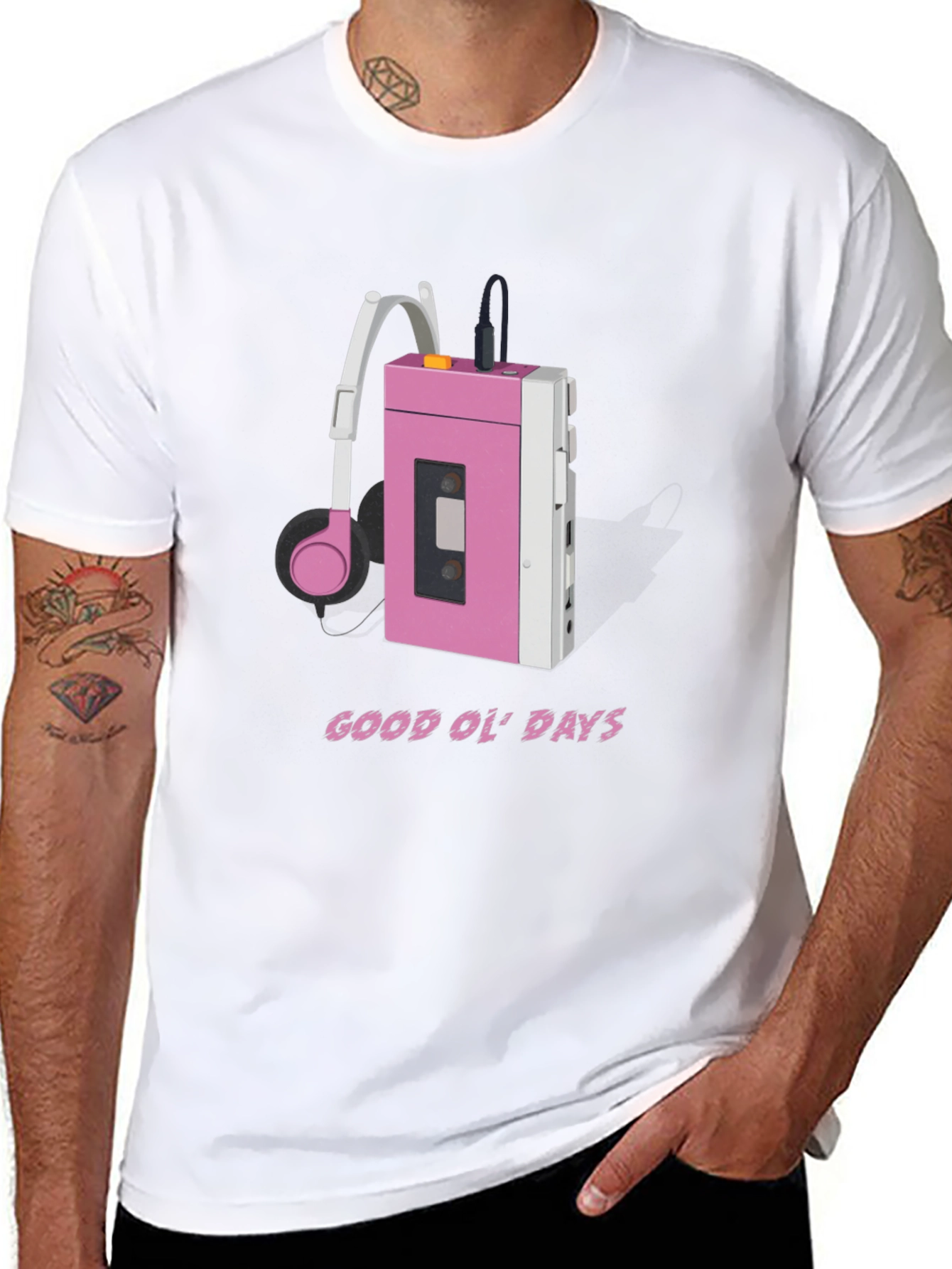 Retro Cassette Player T-Shirt - Good Ol Days Style