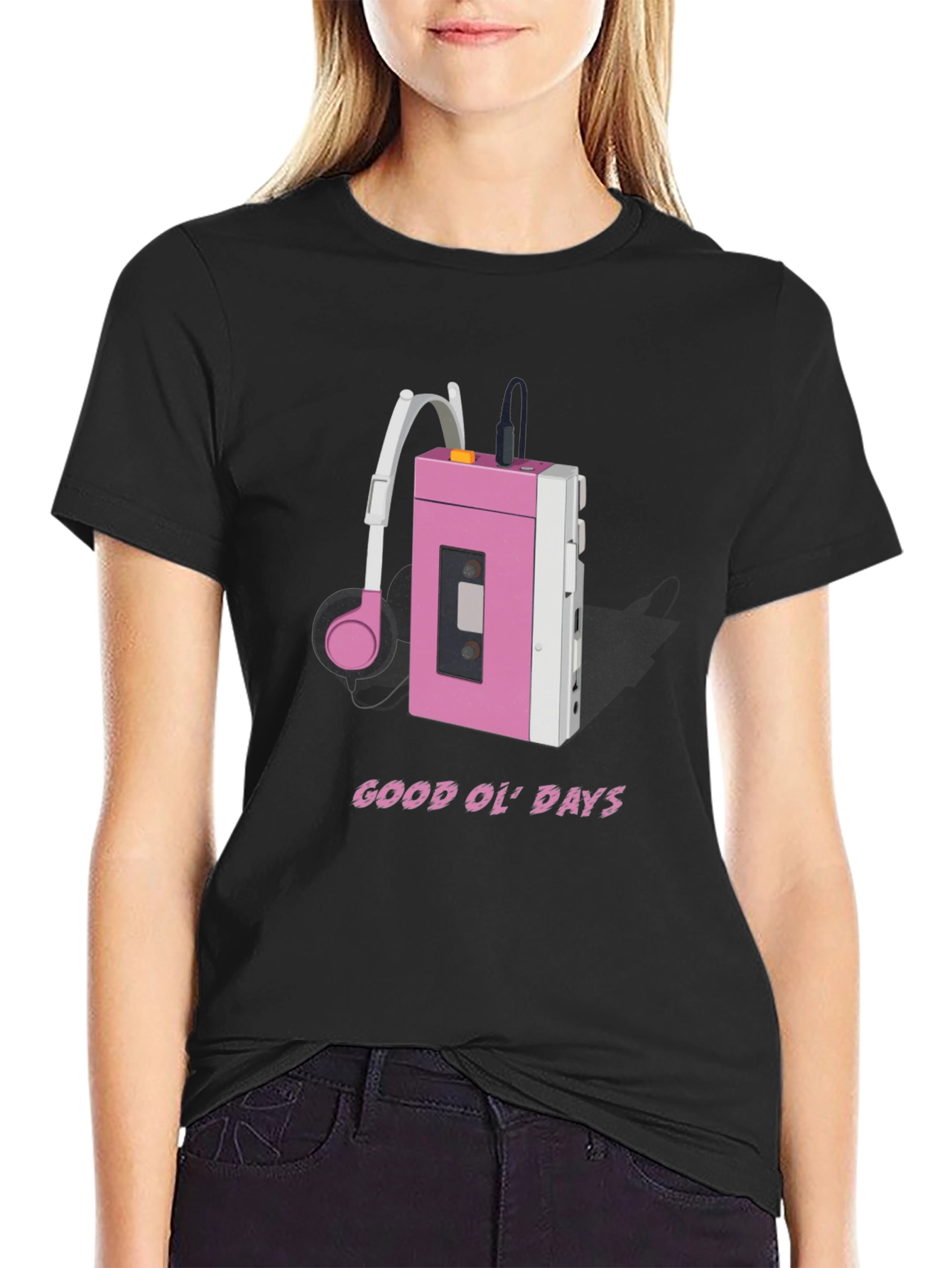 Retro Cassette Player T-Shirt - Good Ol Days Style