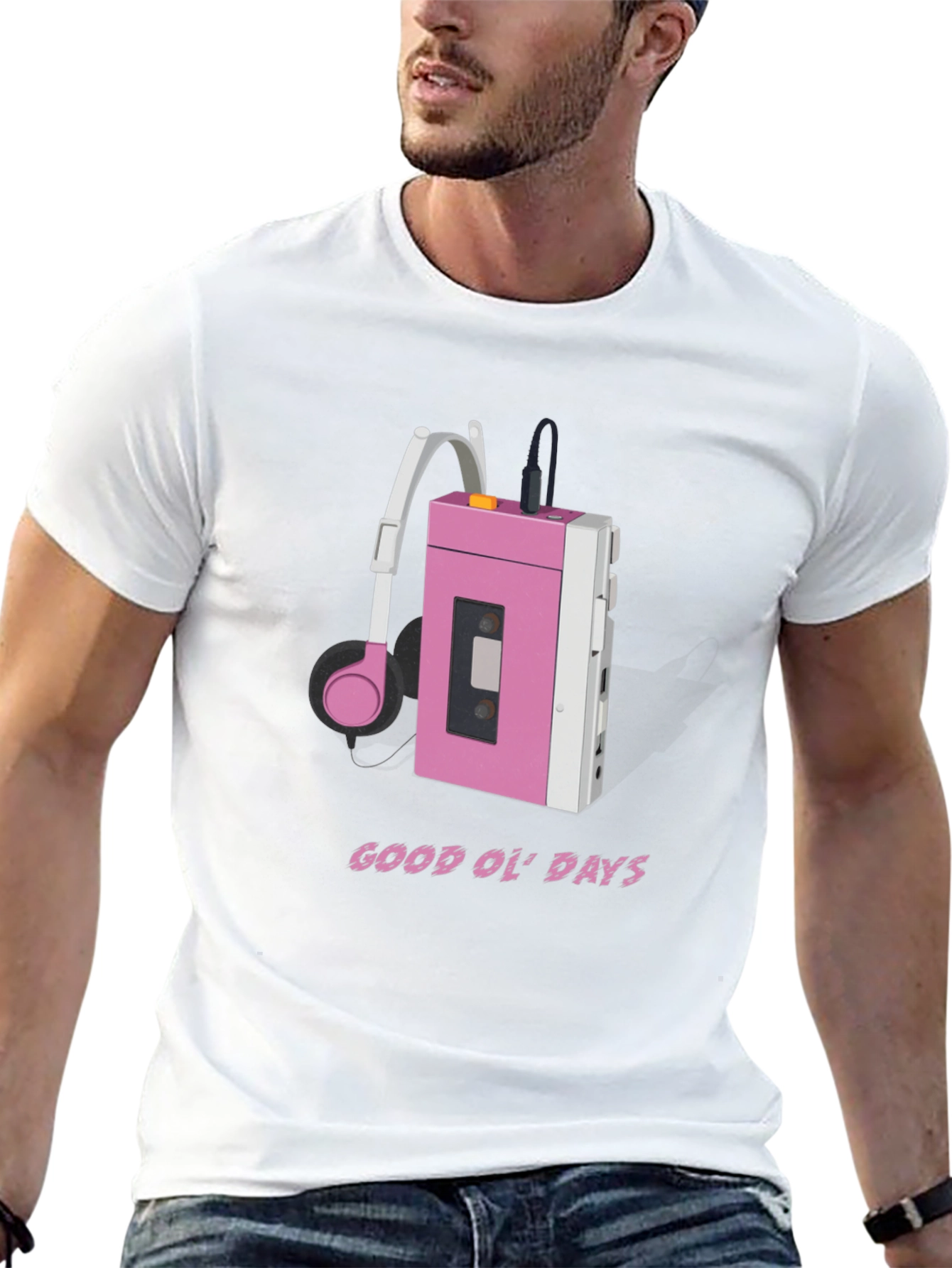 Retro Cassette Player T-Shirt - Good Ol Days Style