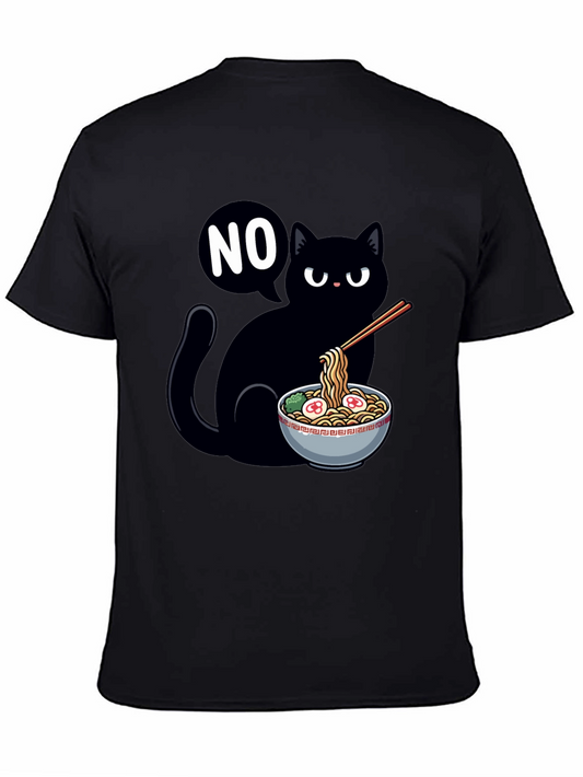 Black Cat Ramen T-Shirt - NO Attitude
