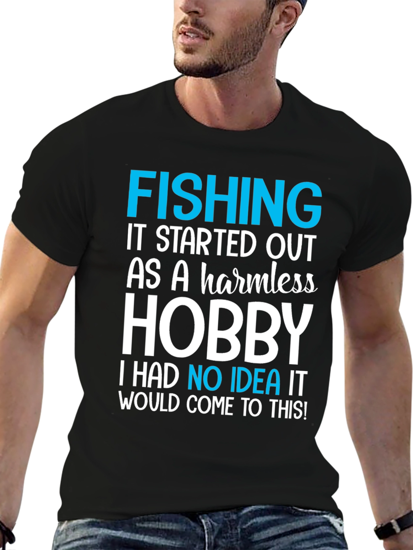 Fishing Hobby Tee - Funny Graphic T-Shirt