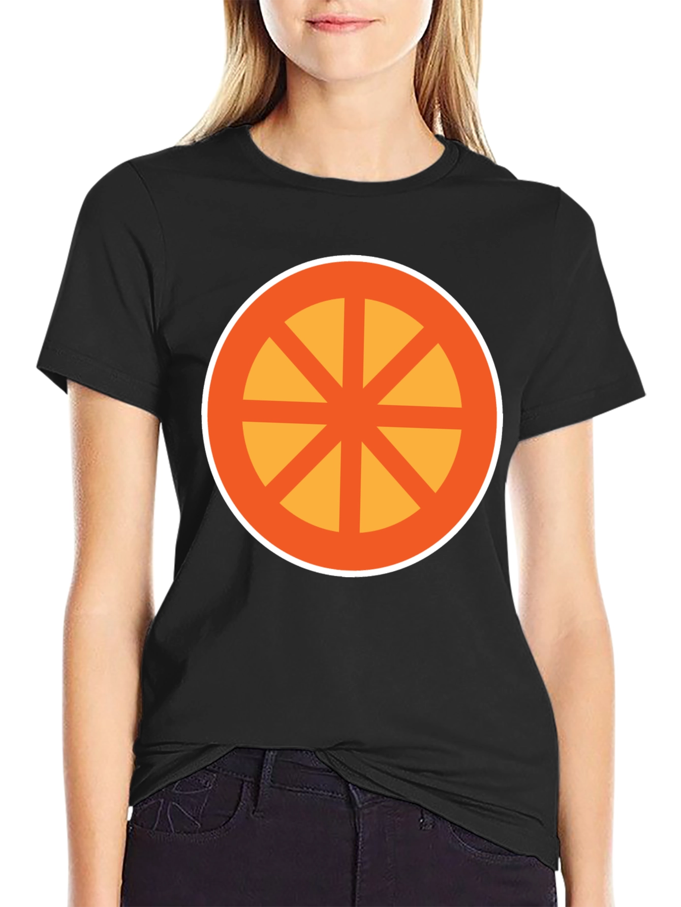 Geometric Circle Graphic Tee - Modern Casual Comfort