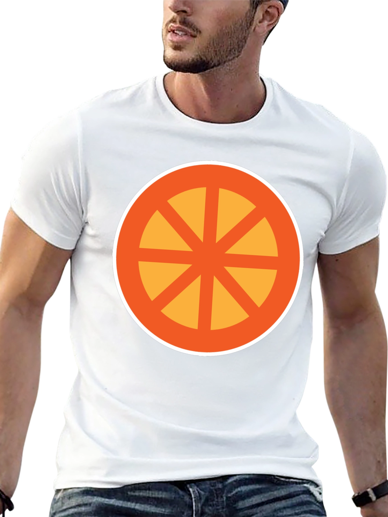 Geometric Circle Graphic Tee - Modern Casual Comfort