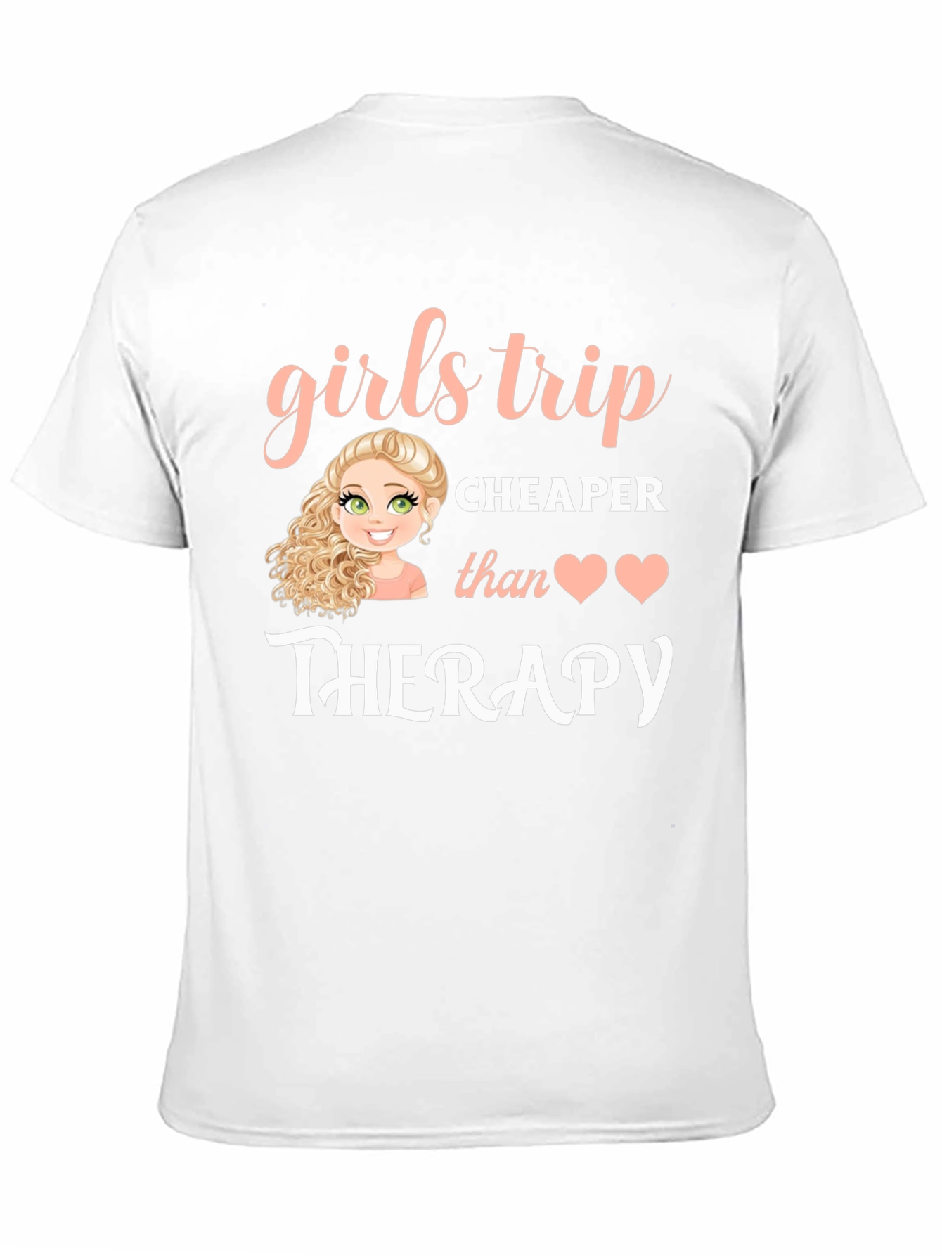 Girls Trip Therapy T-Shirt - Black Cotton Tee