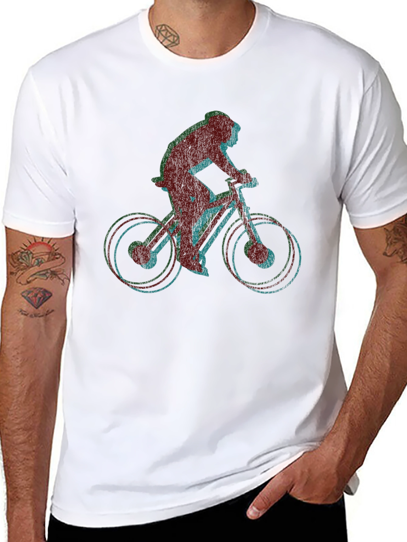 Retro Mountain Biker Graphic Tee