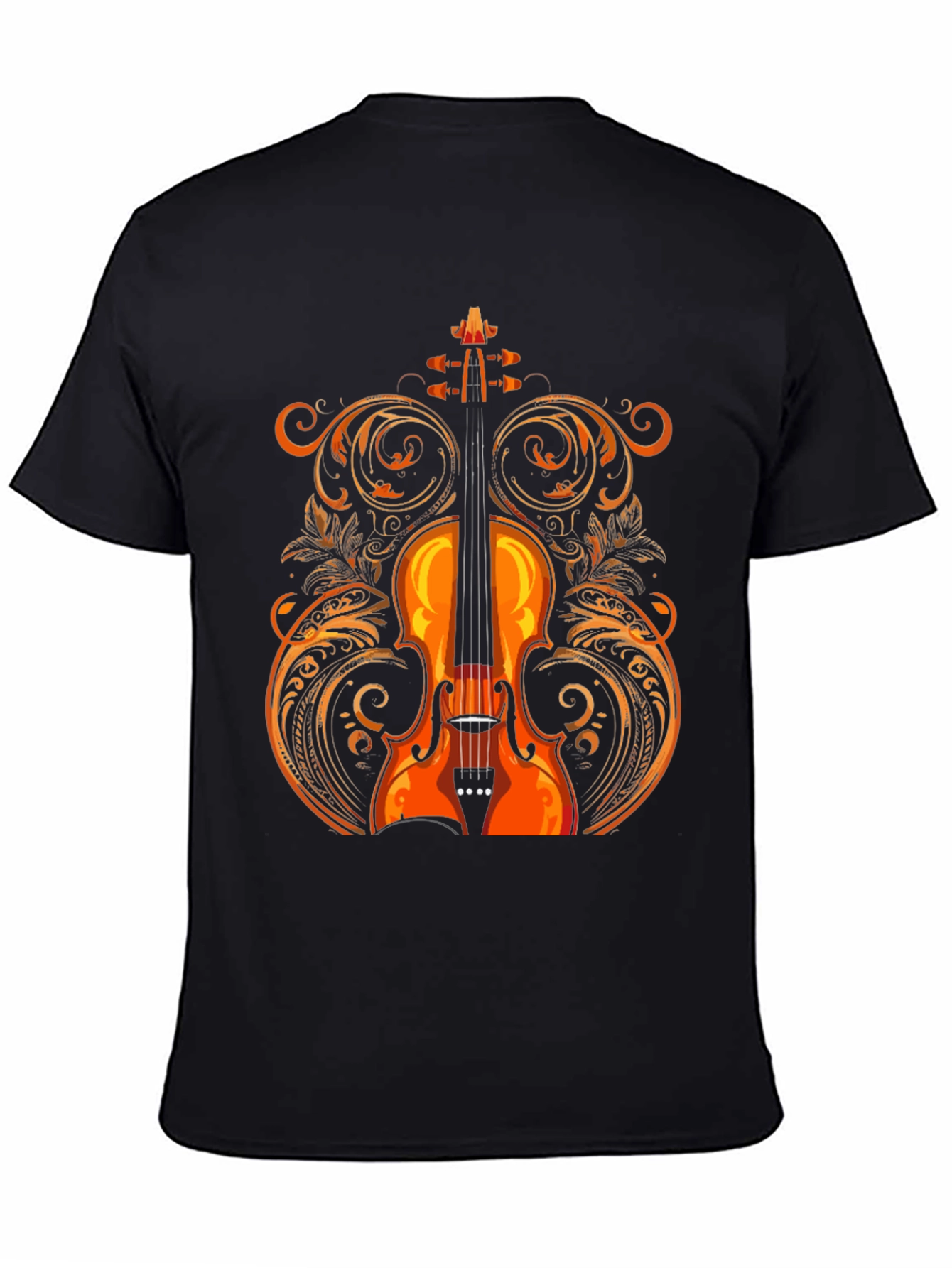 Violin Graphic Tee - Music Lovers Shirt