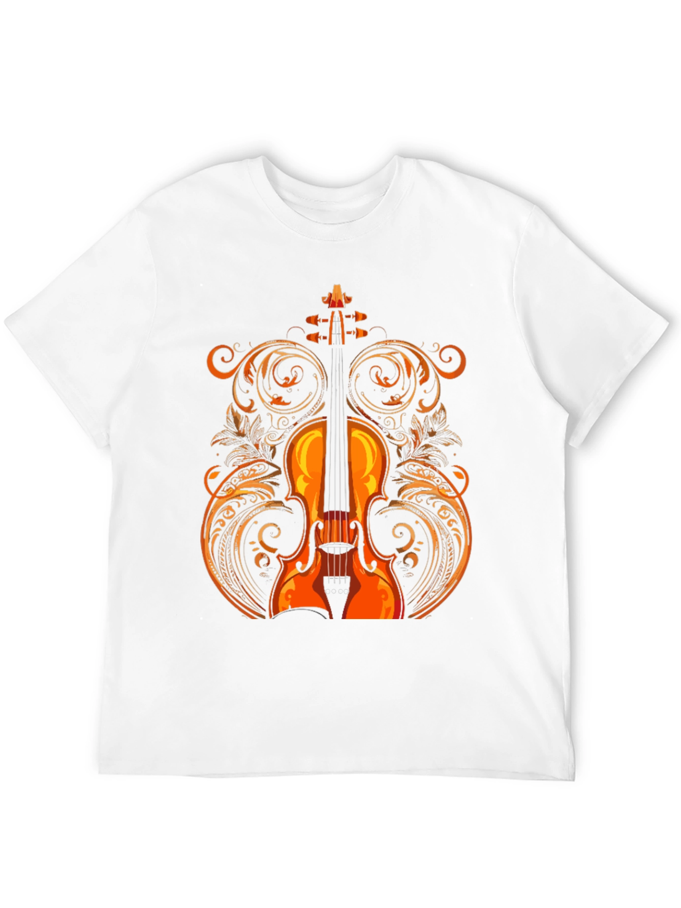 Violin Graphic Tee - Music Lovers Shirt