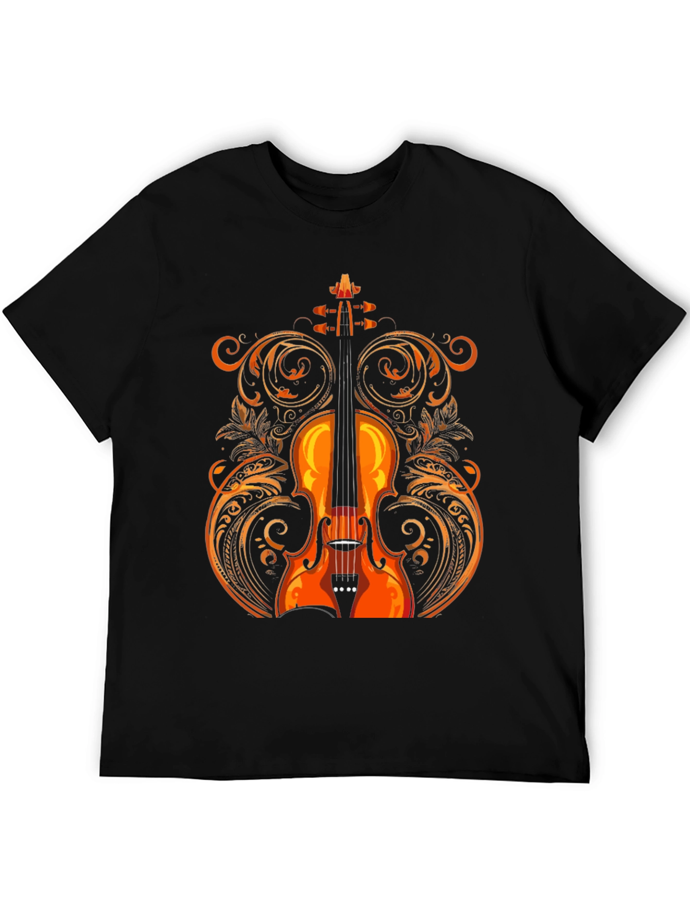 Violin Graphic Tee - Music Lovers Shirt