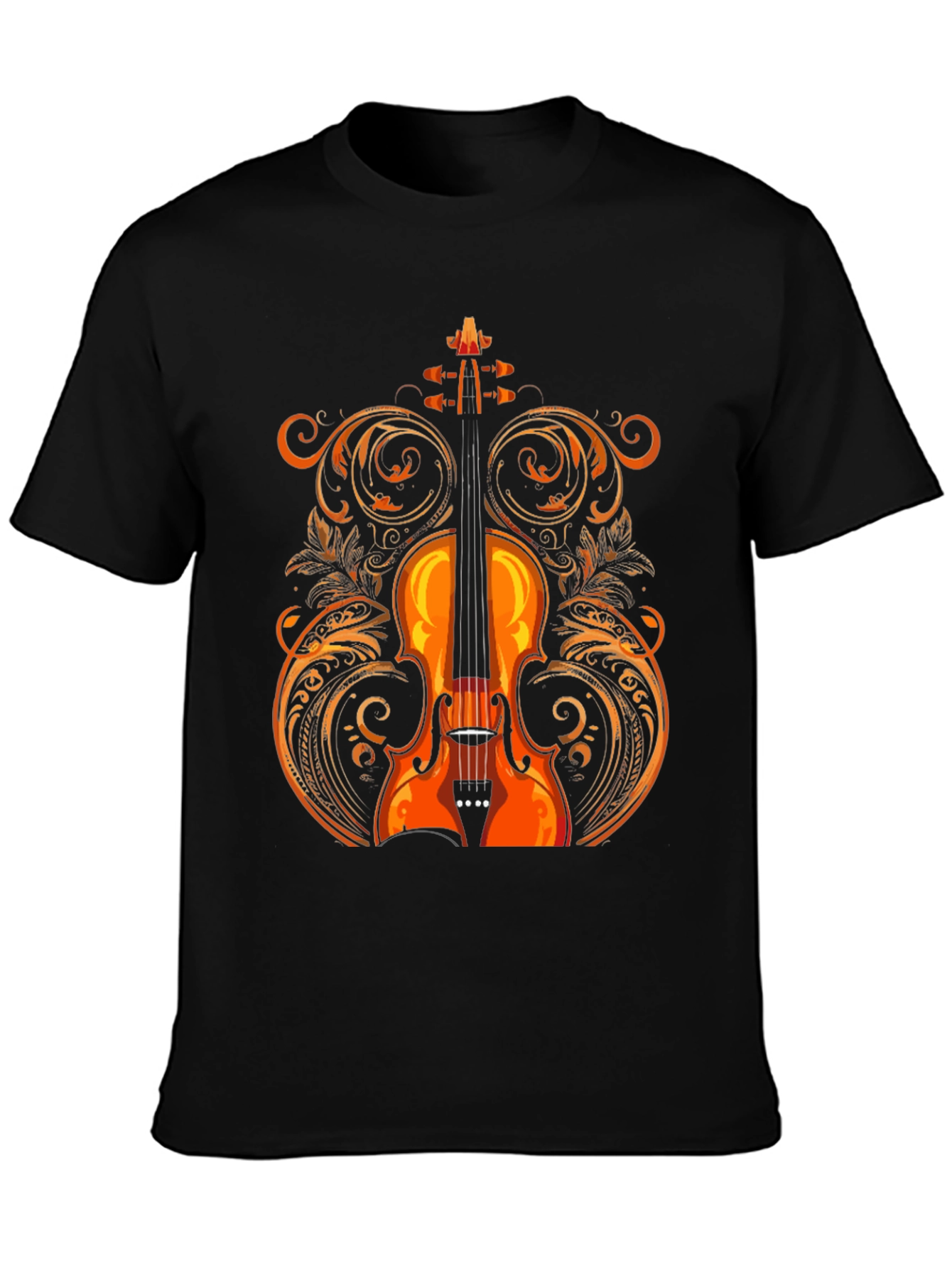 Violin Graphic Tee - Music Lovers Shirt