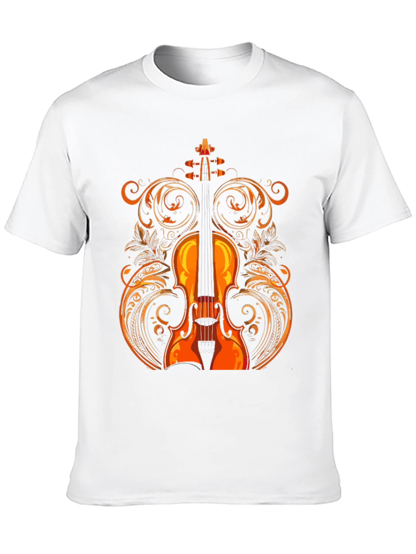 Violin Graphic Tee - Music Lovers Shirt