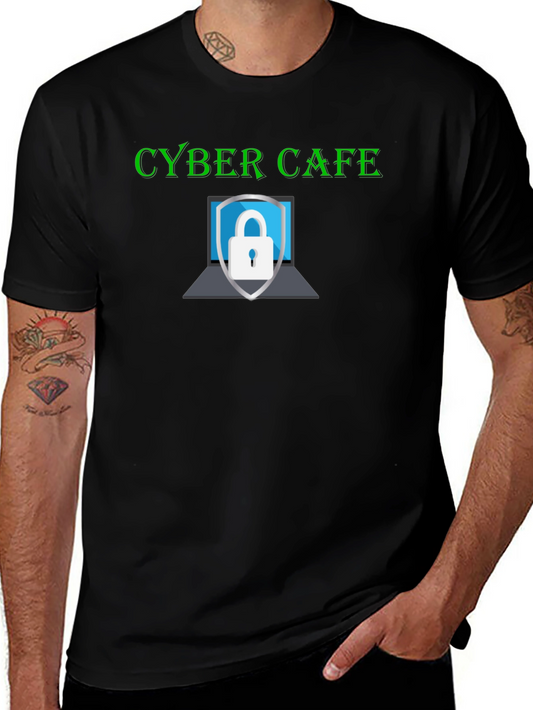 Cyber Cafe Security T-Shirt - Stylish Protection