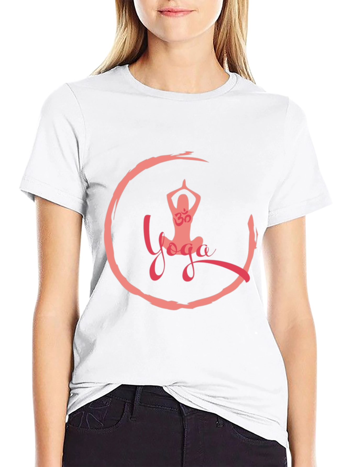 Yoga T-Shirt: Om Circle Design
