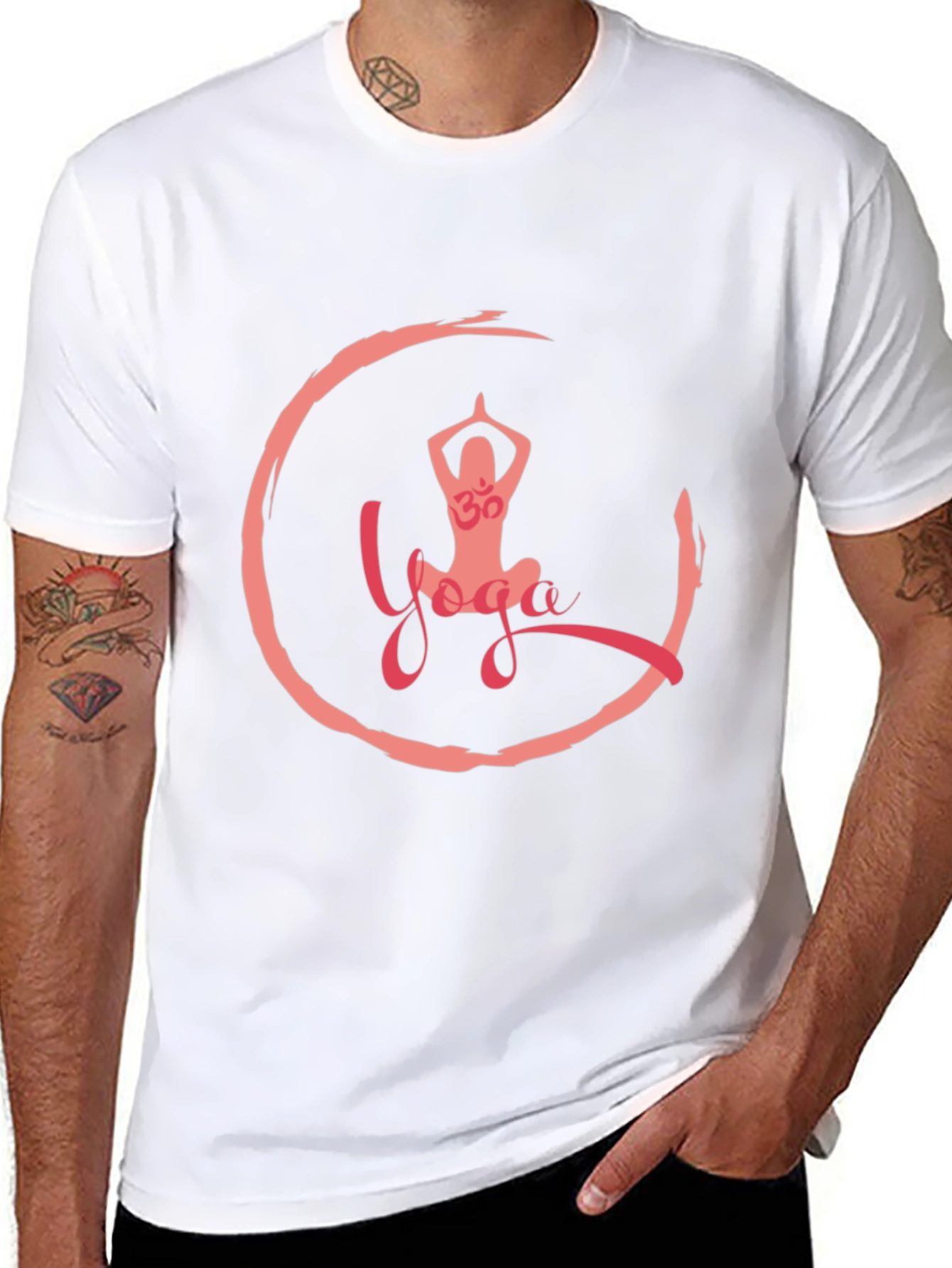 Yoga T-Shirt: Om Circle Design