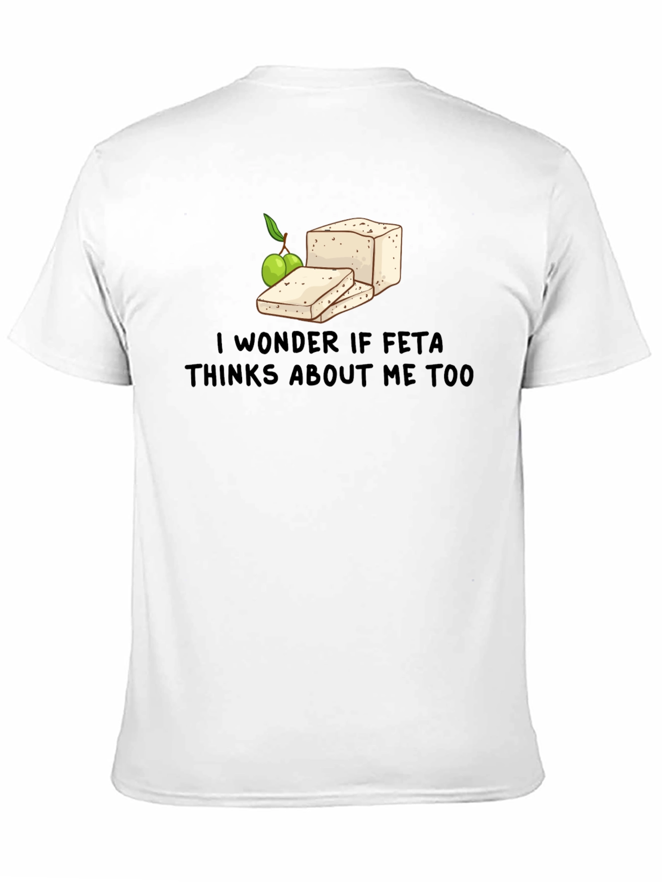 Feta Cheese Lovers Graphic T-Shirt