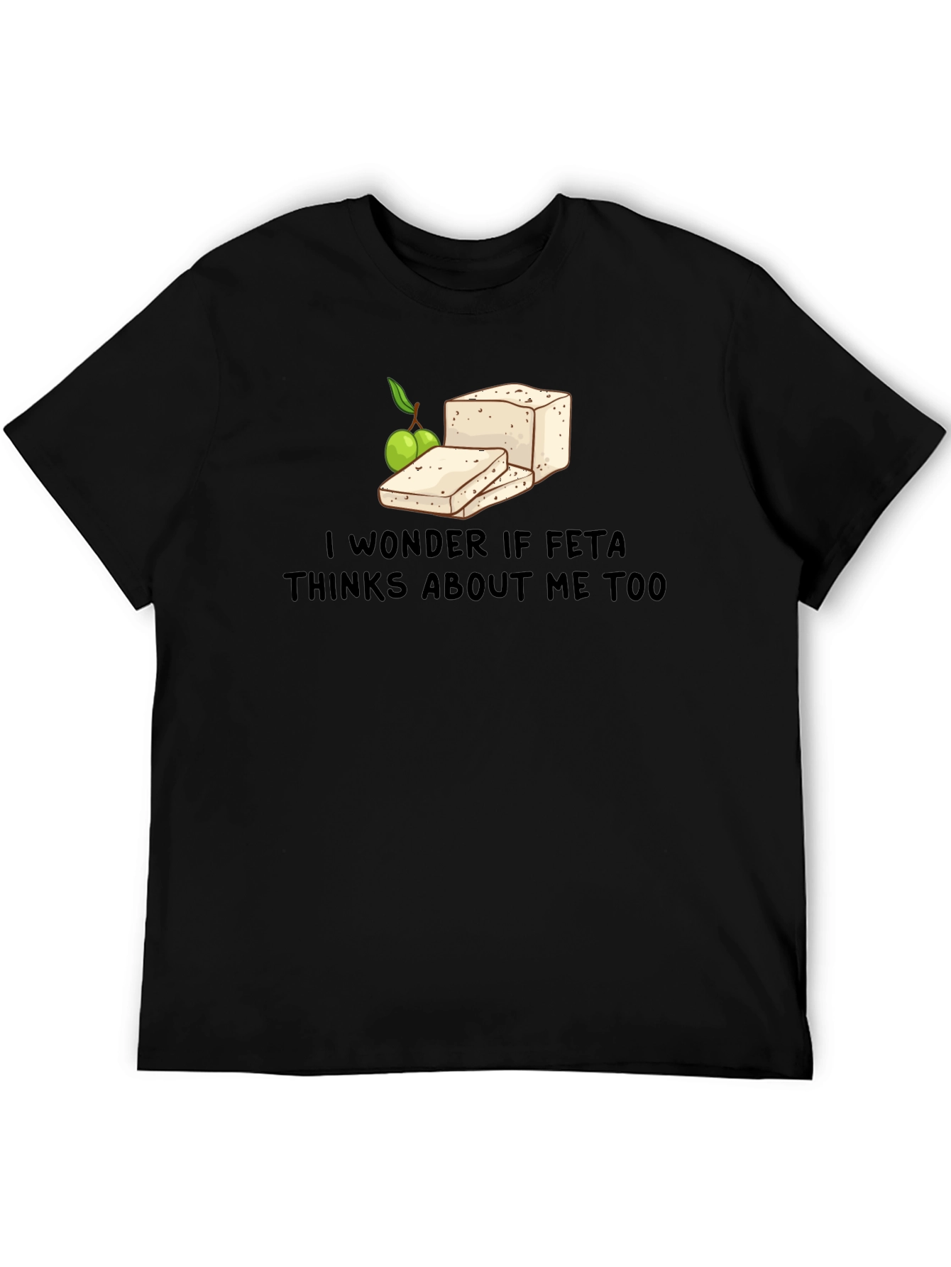 Feta Cheese Lovers Graphic T-Shirt