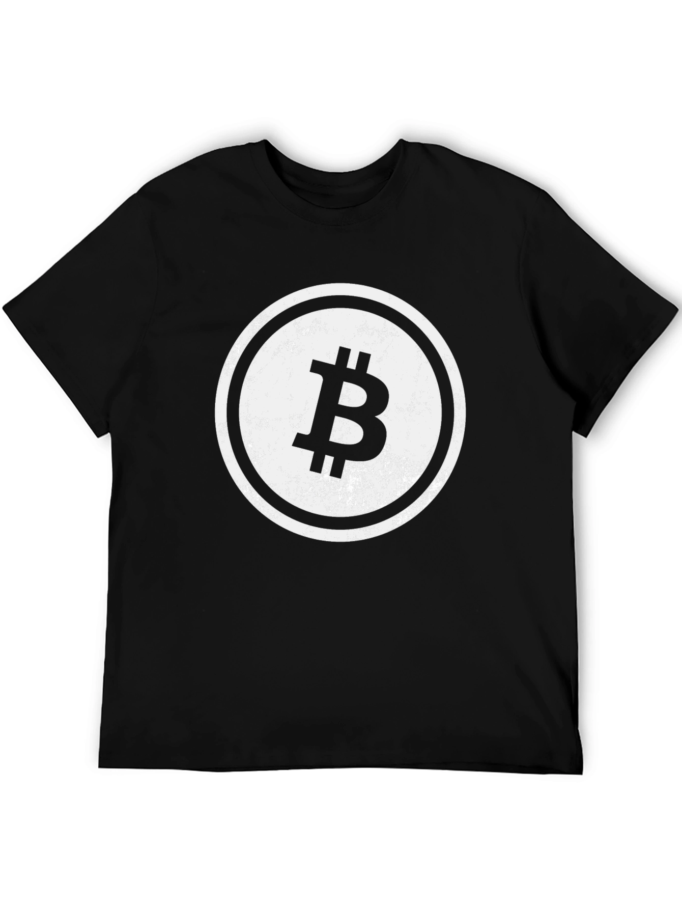 Bitcoin Logo Black T-Shirt - Crypto Currency Fashion