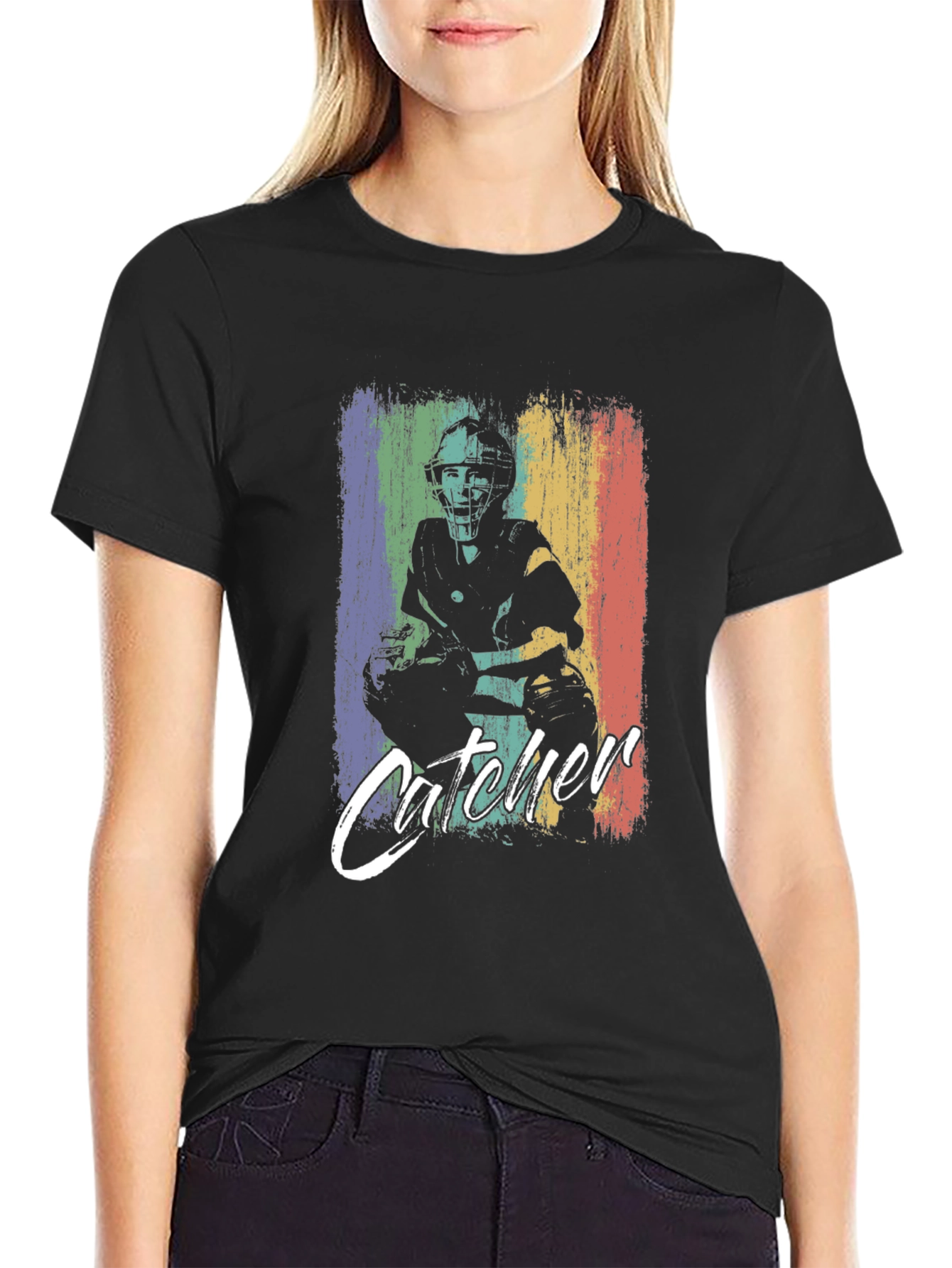 Catcher Graphic Tee - Baseball Fan Shirt