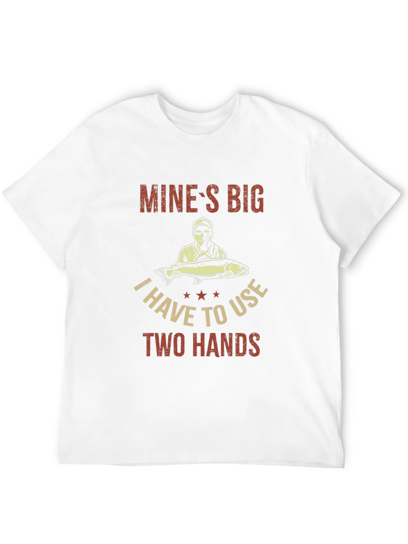 Mines Big Funny Fishing T-Shirt