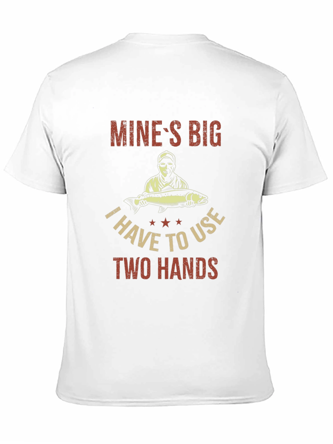 Mines Big Funny Fishing T-Shirt