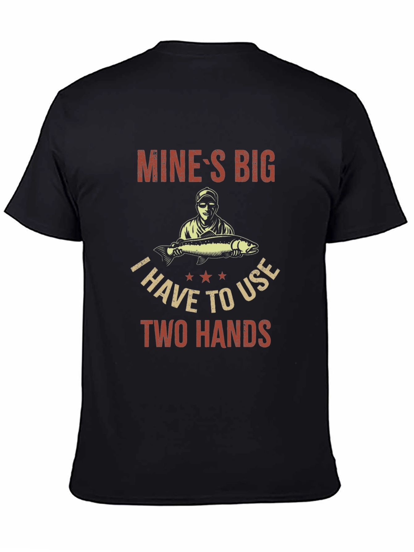 Mines Big Funny Fishing T-Shirt